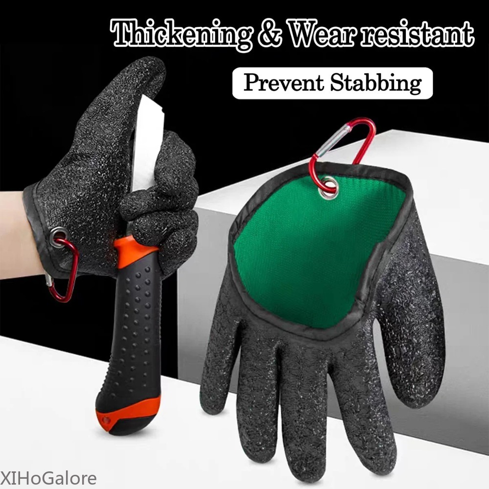 Fishing Gloves - Heavy Duty Anti Slip Puncture Proof