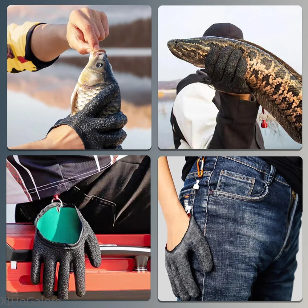 Heavy Duty Anti Slip Puncture  - Fishing Gloves ulasan dan harga
