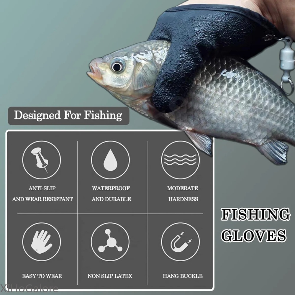 Heavy Duty Anti Slip Puncture  - Fishing Gloves ulasan dan harga